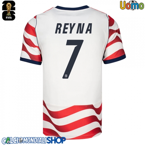 Maglie da calcio Stati Uniti Giovanni Reyna #7 Prima Maglia Mondiali 2026  Manica Corta